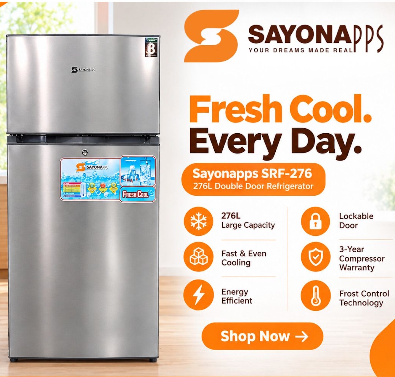 Sayonapps Fridge SRF-276