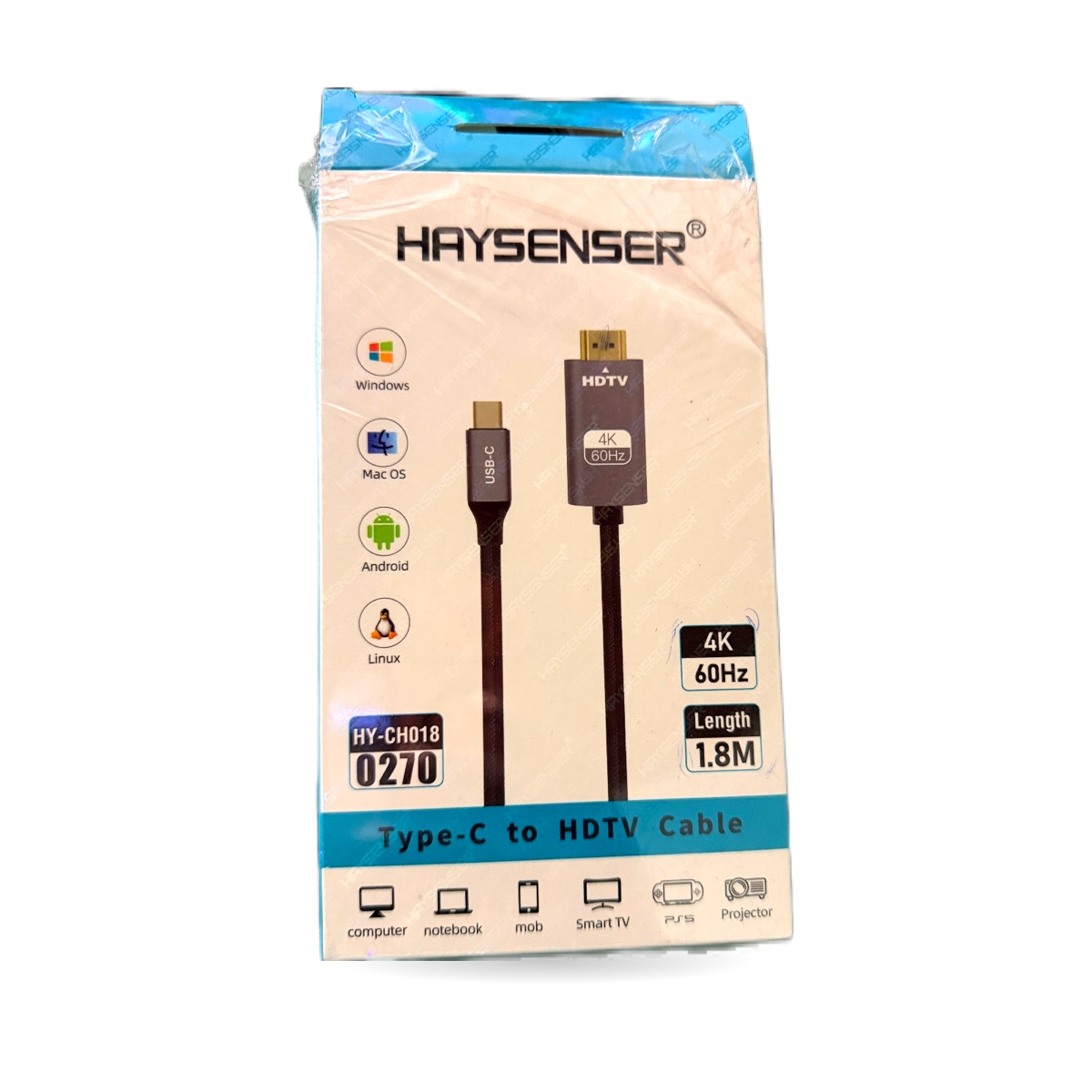 Haysenser Type C to HDTV Cable 4K
