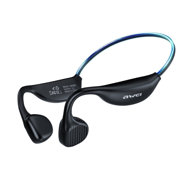 AWEI A895BL Air Conduction Luminous Sports Bluetooth Earphones, A895BL