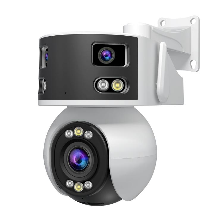SriHome SH055 8MP HD Multi-lens 5X Optical Zoom Lens Panoramic PTZ Dome Camera, SH055