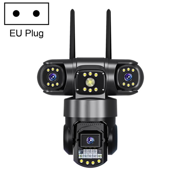 V380 3MP HD Panoramic 360 Degrees Triple Lens Wireless WiFi Surveillance Camera, EU Plug, US Plug