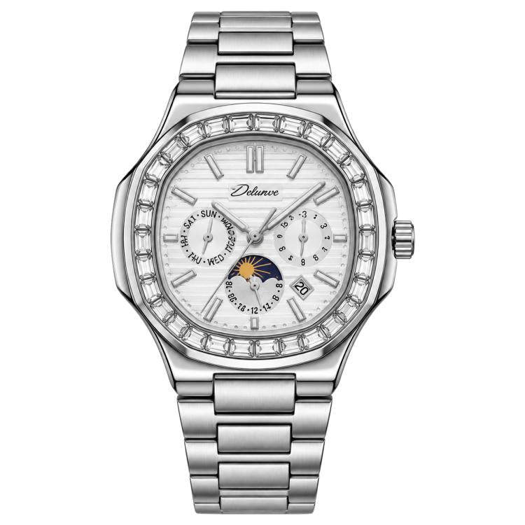 Dulunwe 6043C Diamond-set Nautilus Men Automatic Mechanical Watch