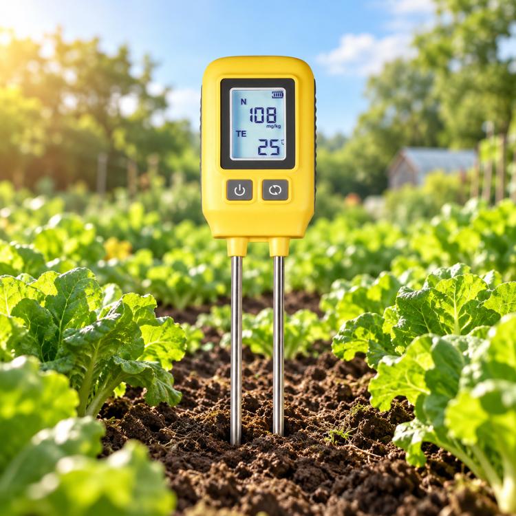 TSS-SGS09-SNPK 4-in-1 Soil Nitrogen Phosphorus Potassium and Temperature Dual-Probe Detector, 4-in-1