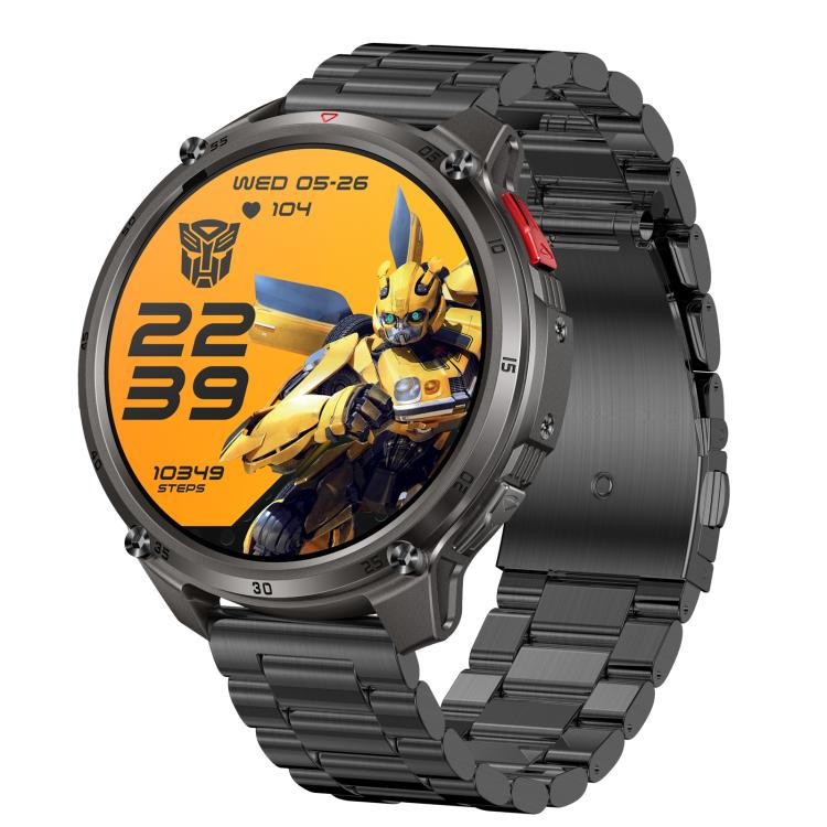 HT50 Smart Watch, 1.7 inch Screen, BT Call, Heart Rate, Blood Pressure, Black Steel Strap, Black Silicone Strap, Black Red Silicone Strap, Silver Yellow Silicone Strap, Beige Silicone Strap