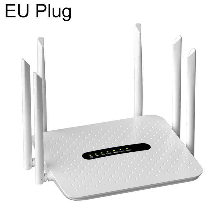 6 Antennas 1800Mbps Gigabit High-Speed WiFi 6 Wireless Router, EU Plug, US Plug, AU Plug