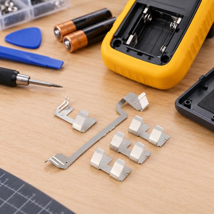 For Fluke 187 / 189 / 725 / 726 / 789 / 87-4 / 89-4 Multimeter Battery Compartment Contact Piece Repalcement Part