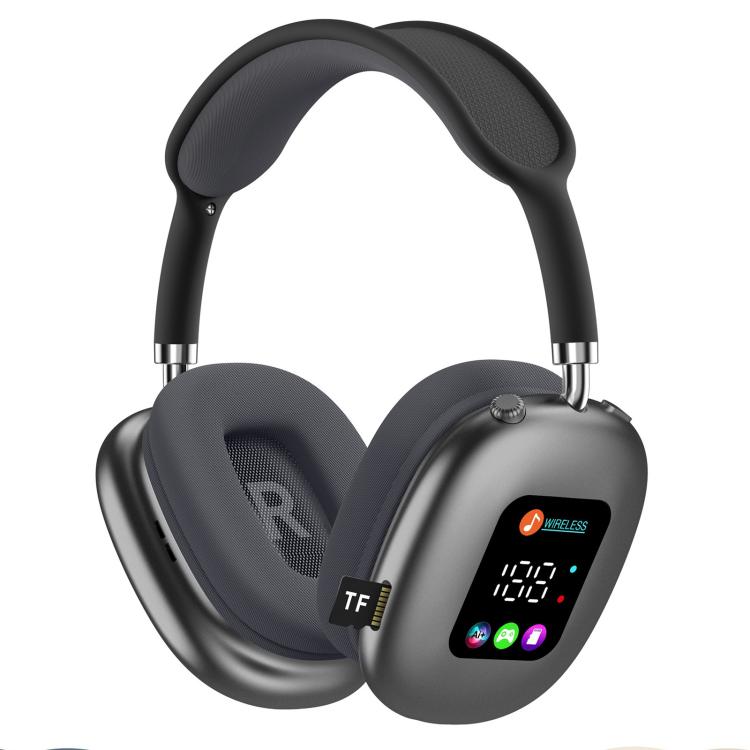 MAX600 Wireless Bluetooth Over-Ear Headphones with RGB Digital Display