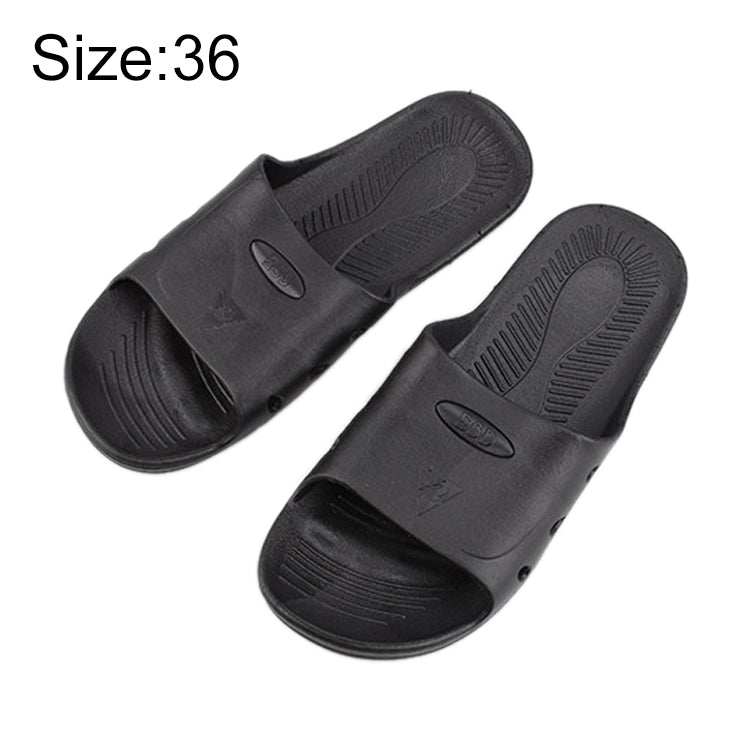 Anti-static Anti-skid Six-hole Slippers, Size: 36, Size: 36 (Black), Size: 36 (Blue)