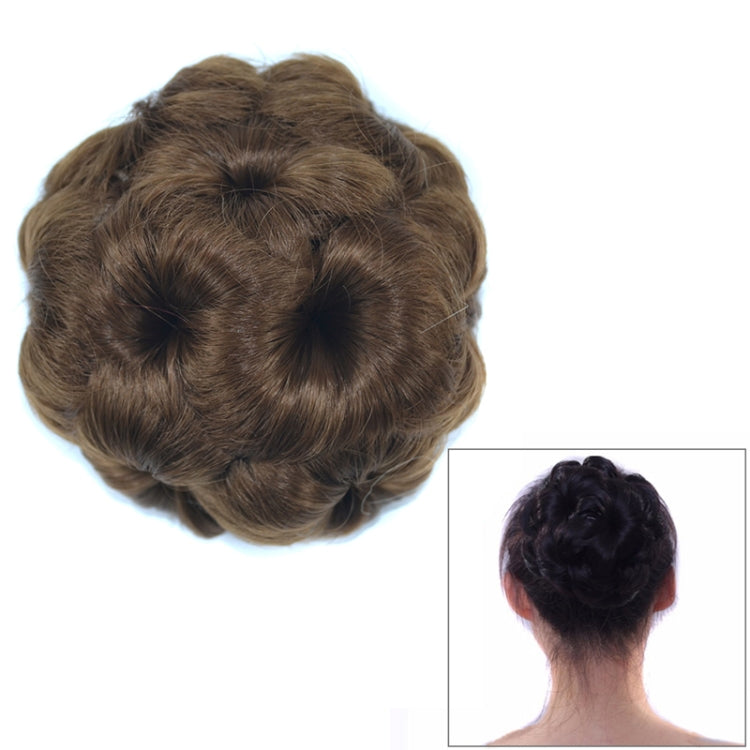 12# Wig Ball Head Flower Hairpin Hair Bag Wig Headband for Bride, 12#