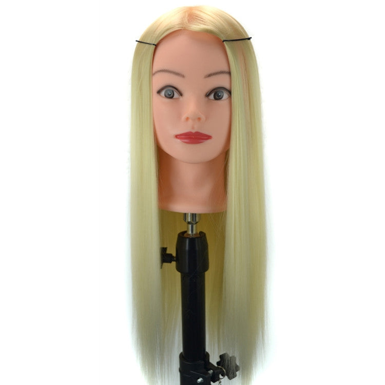 Practice Disc Hair Braided Mannequin Head Wig Styling Trimming Head Model, Marron, Purple, Beige, Sky Blue, Yellow, Brown, Black, Grey