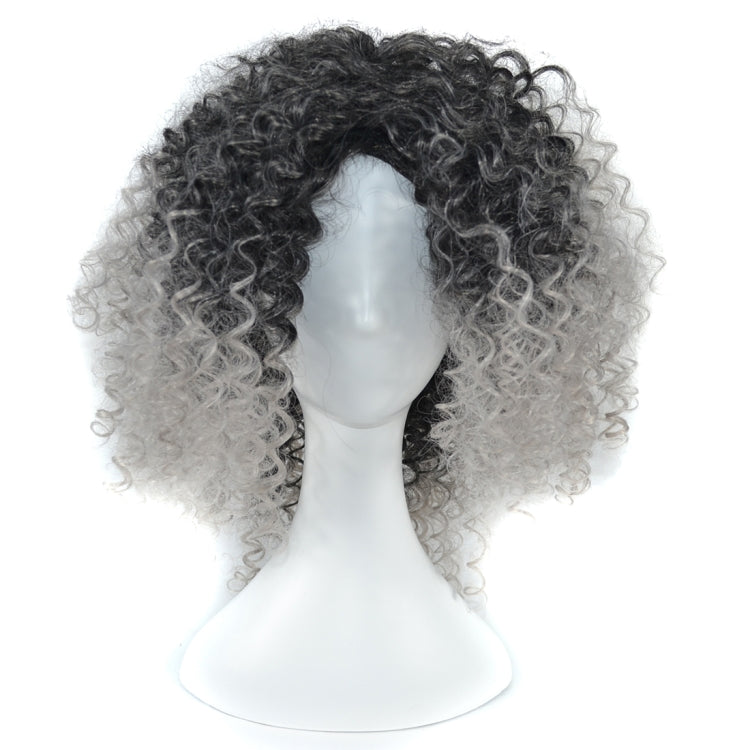 T191006 European and American Wig Headgear with Short and Small Curly Hair for Women