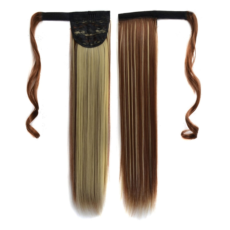 12H613# Invisible Seamless Bandage-style Wig Long Straight Hair Wig Ponytail, 12H613#