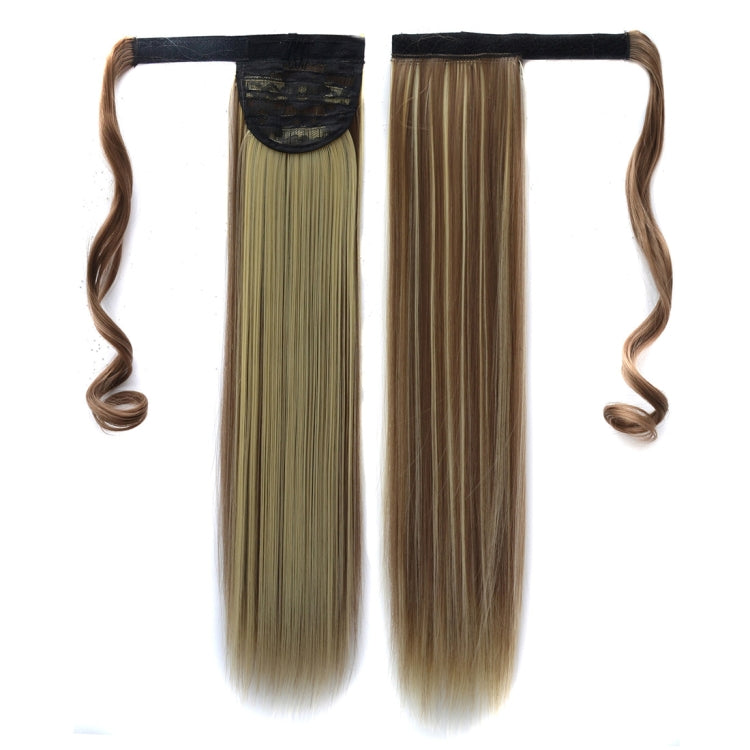 18H613# Invisible Seamless Bandage-style Wig Long Straight Hair Wig Ponytail, 18H613#