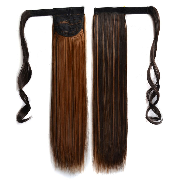 4H27# Invisible Seamless Bandage-style Wig Long Straight Hair Wig Ponytail, 4H27