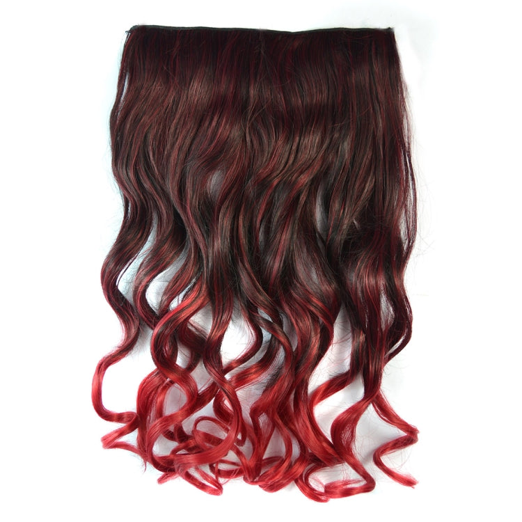 One-piece Seamless Hair Extension Piece Color Gradient Large Wave Long Curling Clip Type Hairpiece, HCB2577