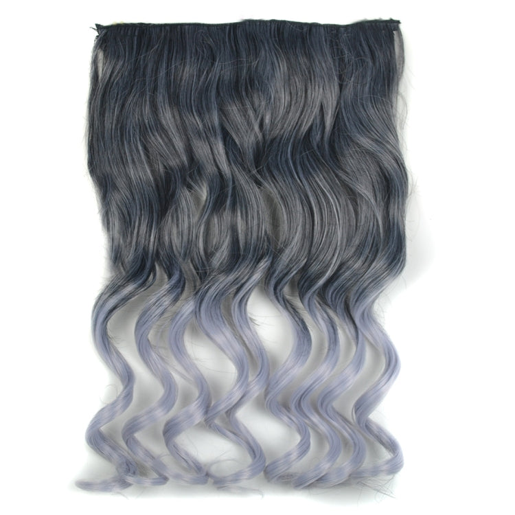 One-piece Seamless Hair Extension Piece Color Gradient Large Wave Long Curling Clip Type Hairpiece, HCB257730