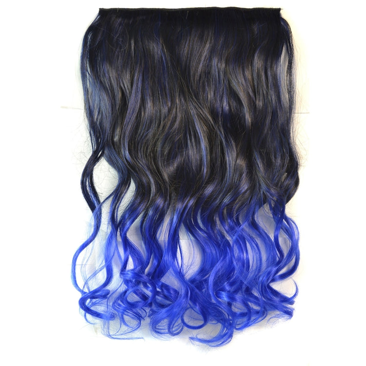 One-piece Seamless Hair Extension Piece Color Gradient Large Wave Long Curling Clip Type Hairpiece, HCB25774
