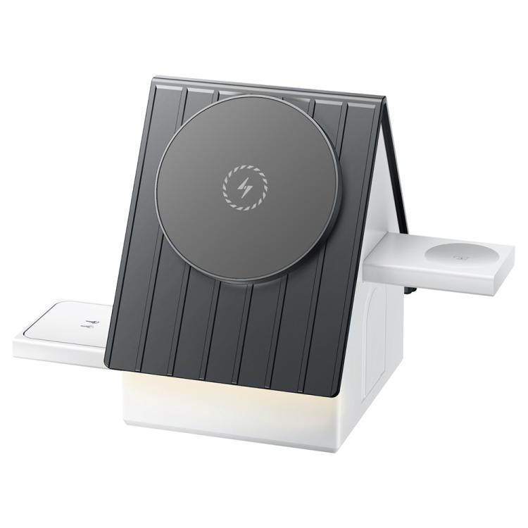 G68 15W Desktop Magnetic Charging Dock 3 in 1 Wireless Charger for Watch / Phone / Earbuds, G68