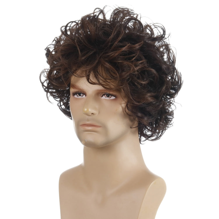 Men Fluffy Short Curly Wig Sets