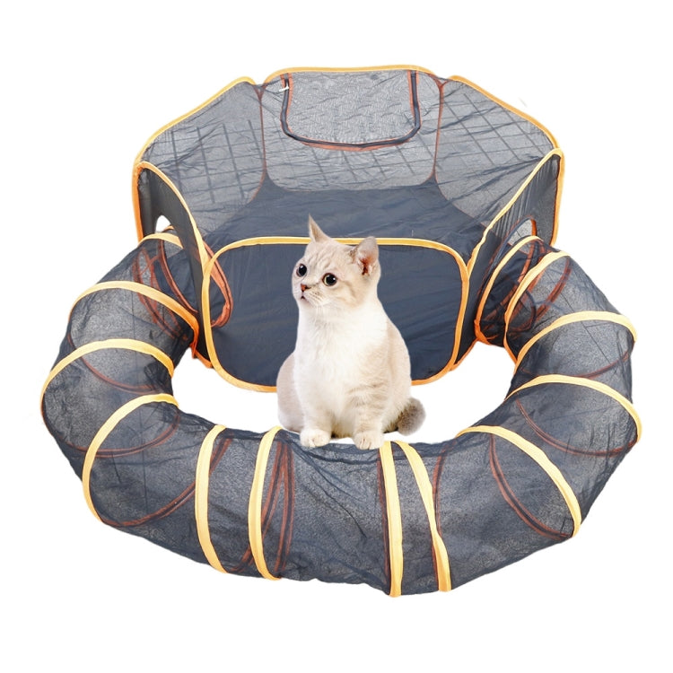 Cat Nest HexagonTunnel + U-shaped Tunnel Combination Set Folding Pet House, HexagonTunnel + U-shaped