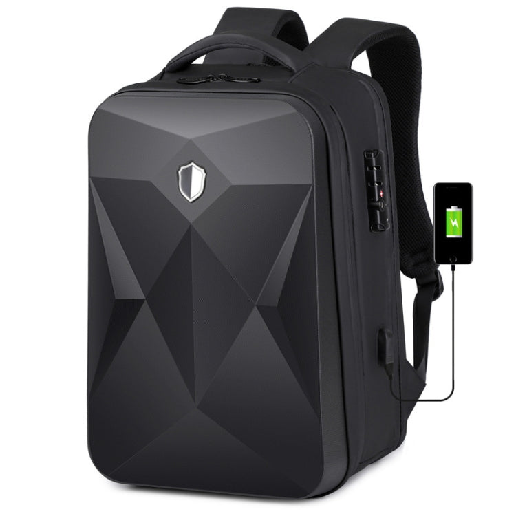 Password Lock Large Capacity Waterproof Laptop Backpack with USB Port, 17 inch