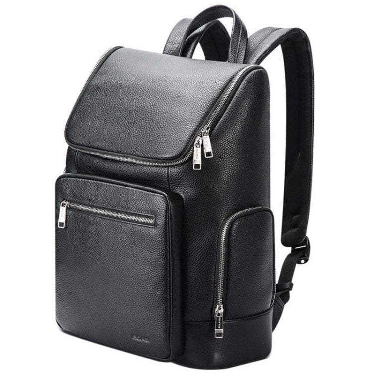 Bopai 61-122431 Large-capacity First-layer Cowhide Business Waterproof Laptop Backpack, 61-122431