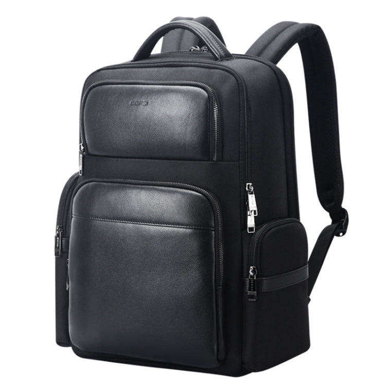 Bopai 61-125031 Large-capacity First-layer Cowhide Business Laptop Backpack With USB+Type-C Port, 61-125031