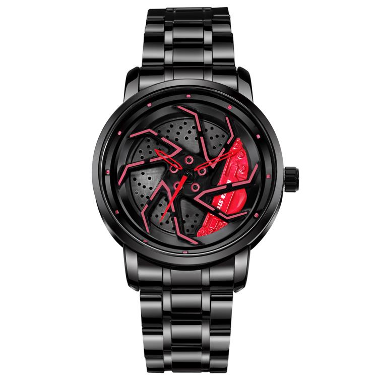 YAZOLE N942 Personalized Men Watch Rotating Skeleton Watch