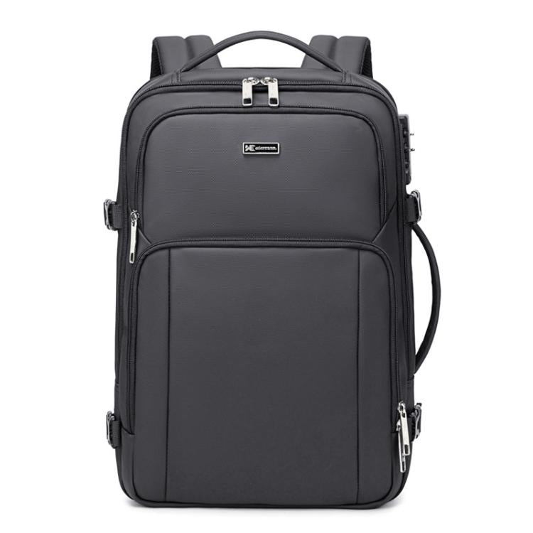 Wiersaam Men Anti-Theft Business Laptop Backpack 15.6 Inch Computer Bag With USB & Type-C Charging Ports, WA338353 Gray