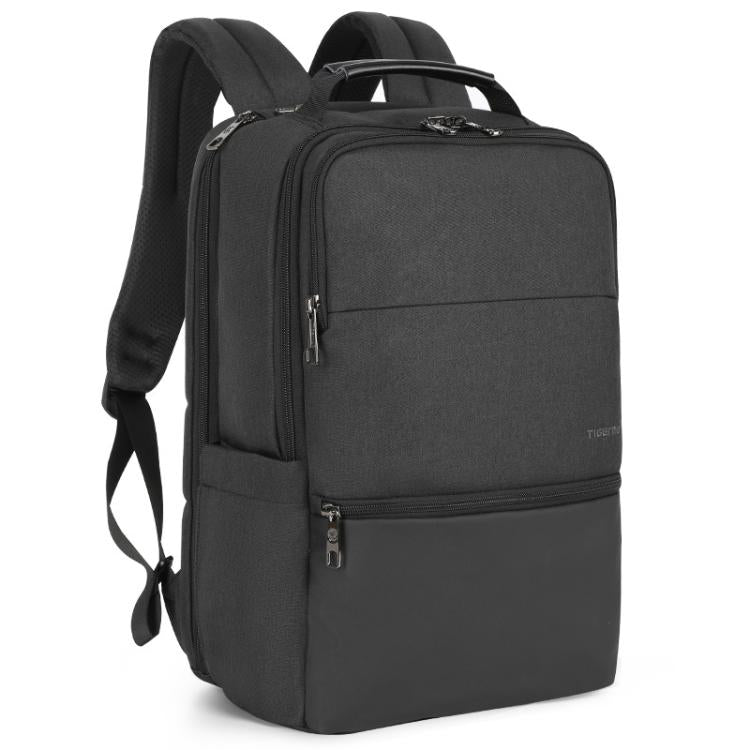 Men Anti-Theft Laptop Backpack with USB Charging Port, Headphone Hole & Comfort Shoulder Straps for Travel, Work Commute, Tigernu 15.6-inch Standard, Tigernu 19-inch Expandable