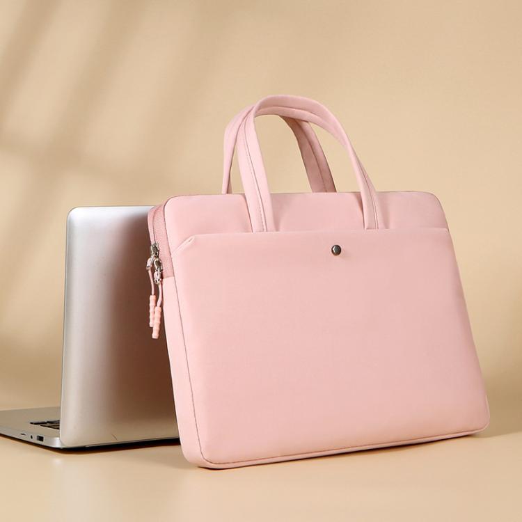 15-15.6inch Universal Laptop Bag Briefcase Multifunctional Shockproof Computer Bag, Pink, Beige, Black, Blue, Gray, Green