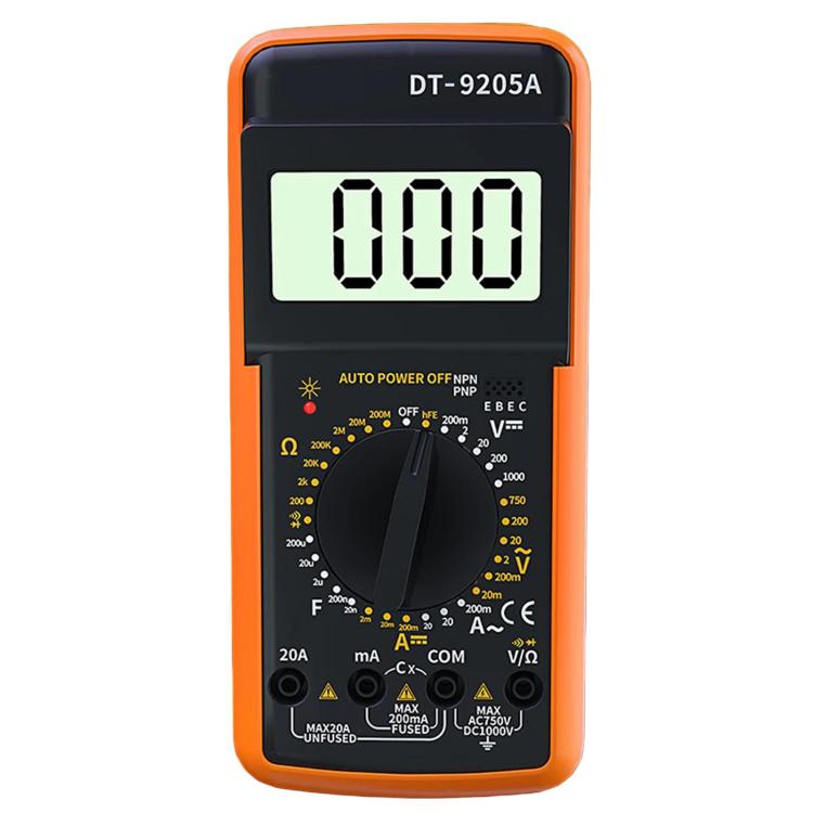 DT9205A Digital Display Smart Digital Multimeter Current And Voltage Tester, DT9205A