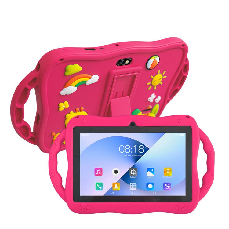 7 inch WiFi Kids Tablet PC with Giraffe Silicone Case, 1GB+16GB, Android 8.0 MTK6735 Quad Core CPU, EU Plug, EU Plug