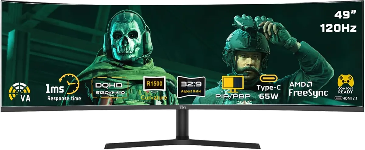 49″ Twisted Minds  Ultra-Wide Curved Gaming Monitor