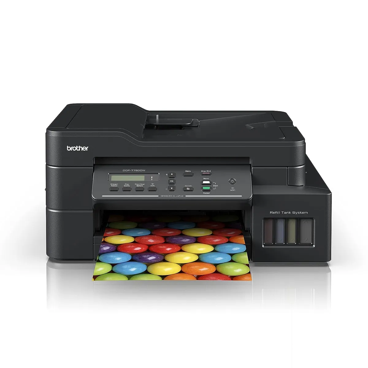 Brother Wireless All In One Ink Tank Printer, DCP-T720DW, Automatic 2 Sided Features, Mobile & Cloud Print And Scan, High Yield Bottles