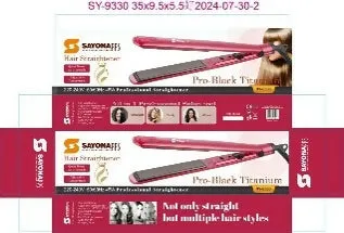 HAIR STRAIHTENER SY-9330