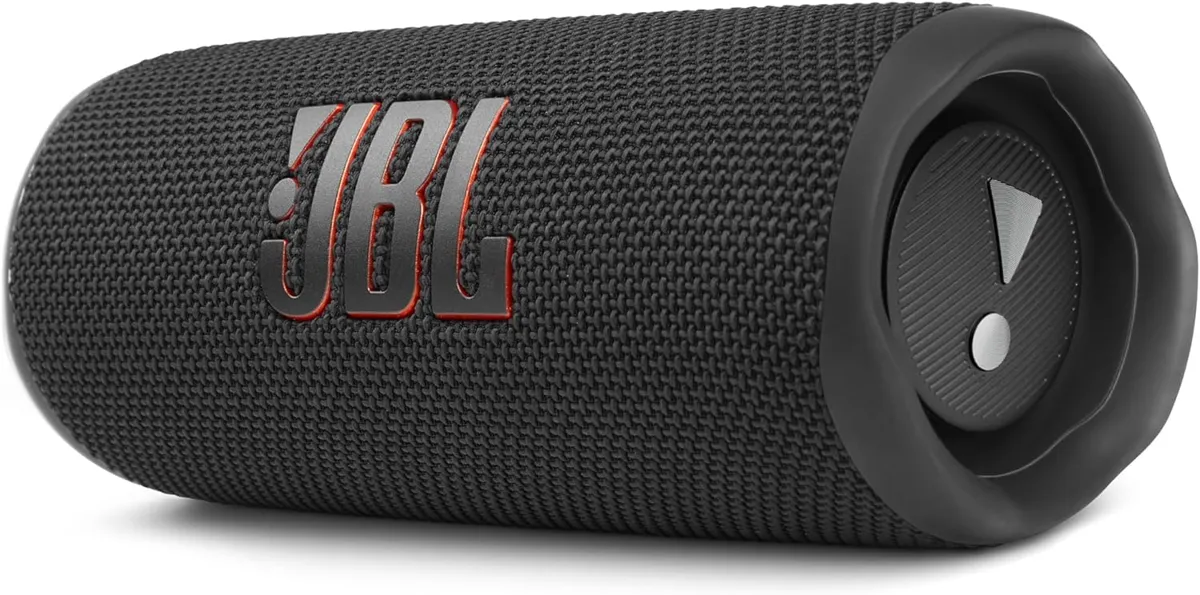 JBL Flip 6 Portable IP67 Waterproof Speaker with Bold Original Pro Sound, 2-Way Speaker, Powerful Sound and Deep Bass, 12 Hours Battery, Safe USB-C Charging Protection - Black, JBLFLIP6BLK