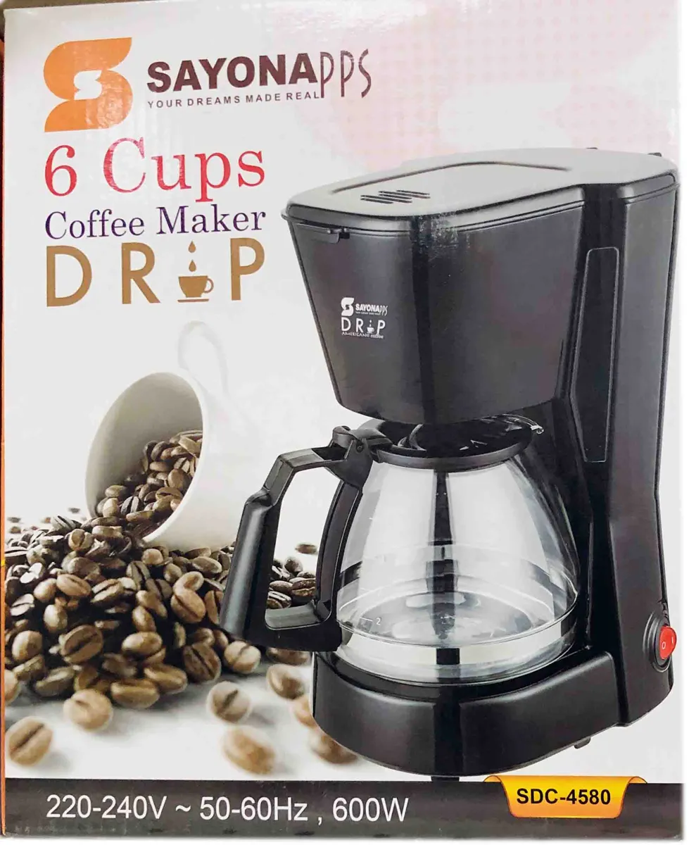 Sayona Coffee Machine Up To 6 Cup Coffee Maker for Drip Coffee and Americano