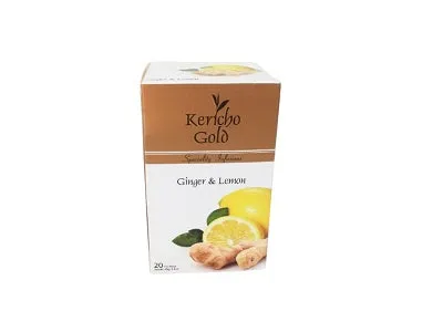 Kericho Gold Ginger& Lemon Tea Bags 40g