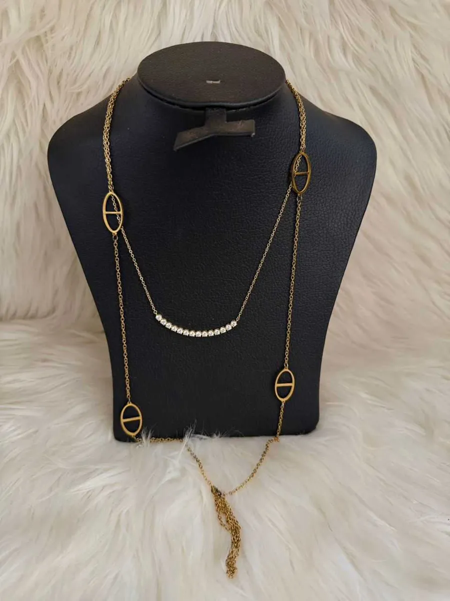 Luxury Long Chain Jewelry Set