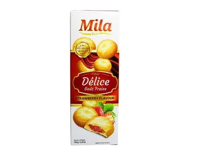 Mila Delice Biscuit Strawperry 150g