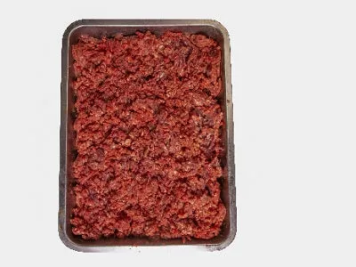 Minced meat without fat
