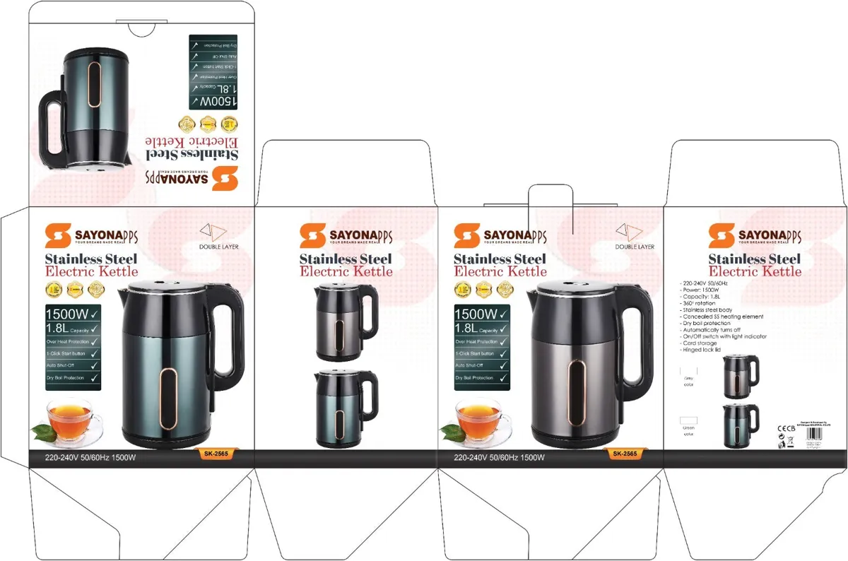 SK-2565 SAYONA ELECTRIC KETTLE 3L