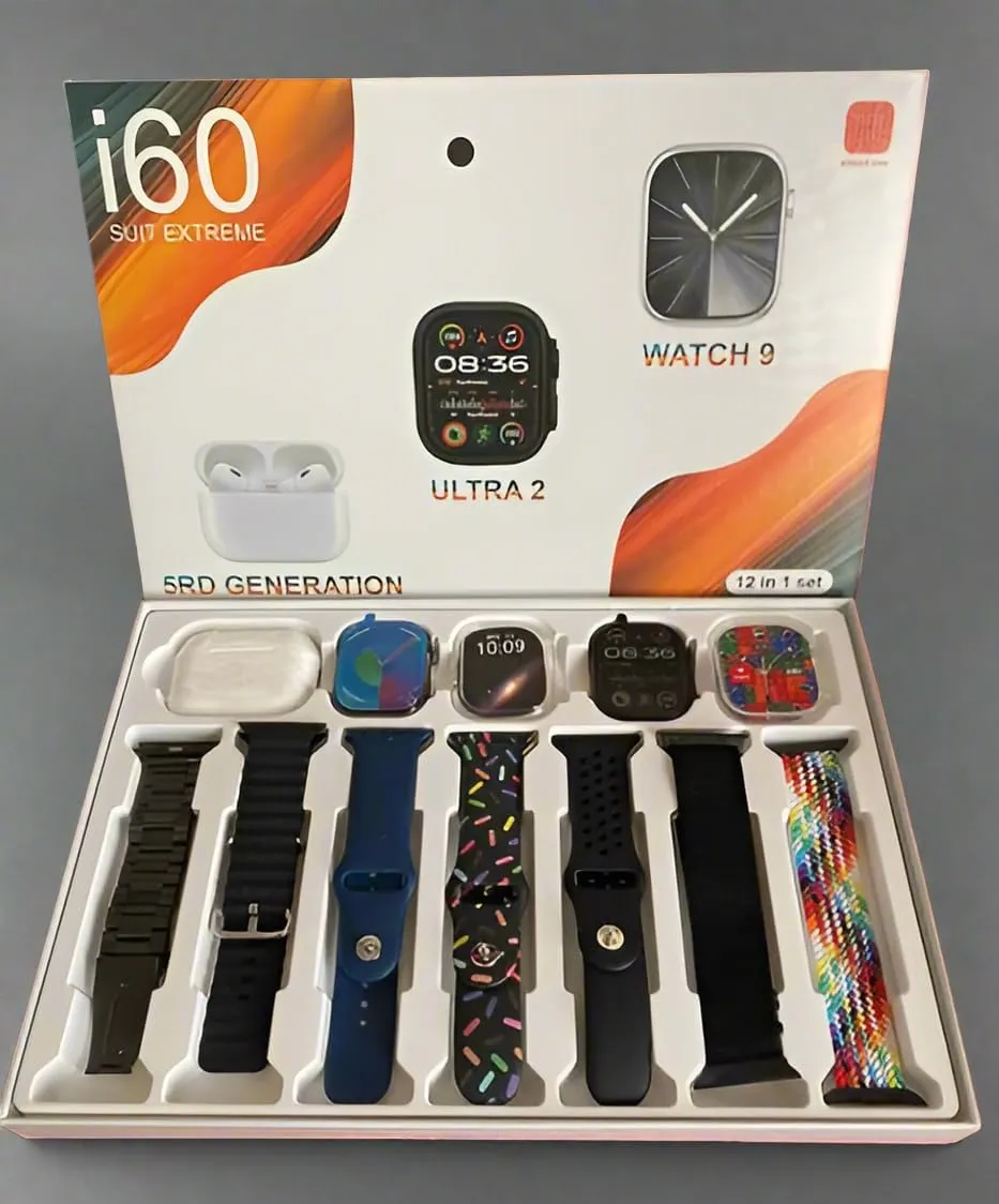 TWS I60-Suit Extreme Ultra 2 Smart Watch & Earphones, 3rd Generation (Gray)