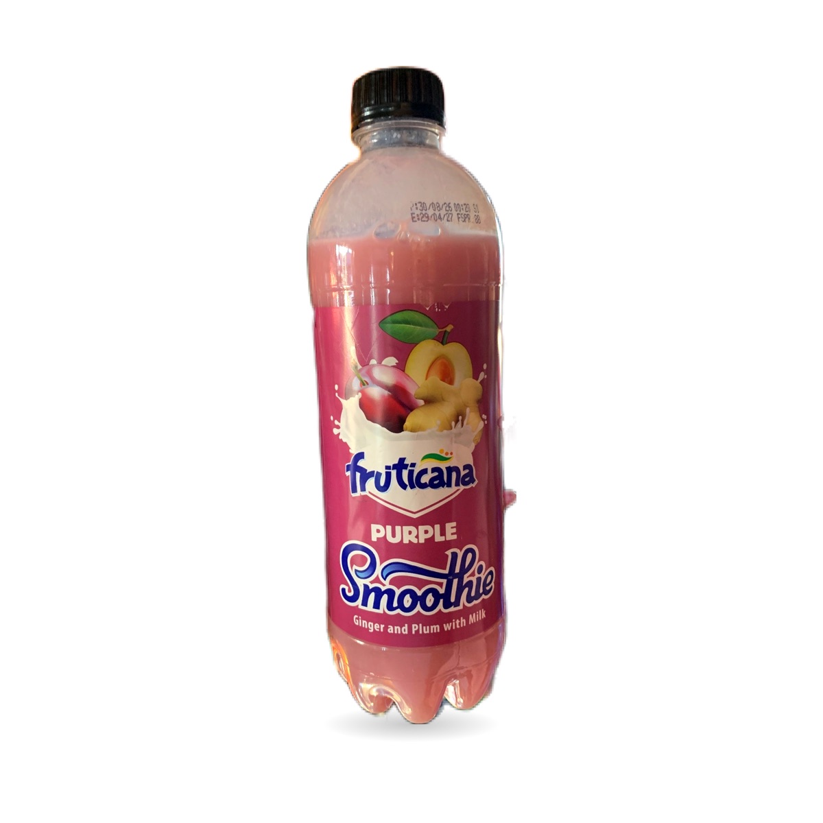 Smoothie Ginger and plum with milk