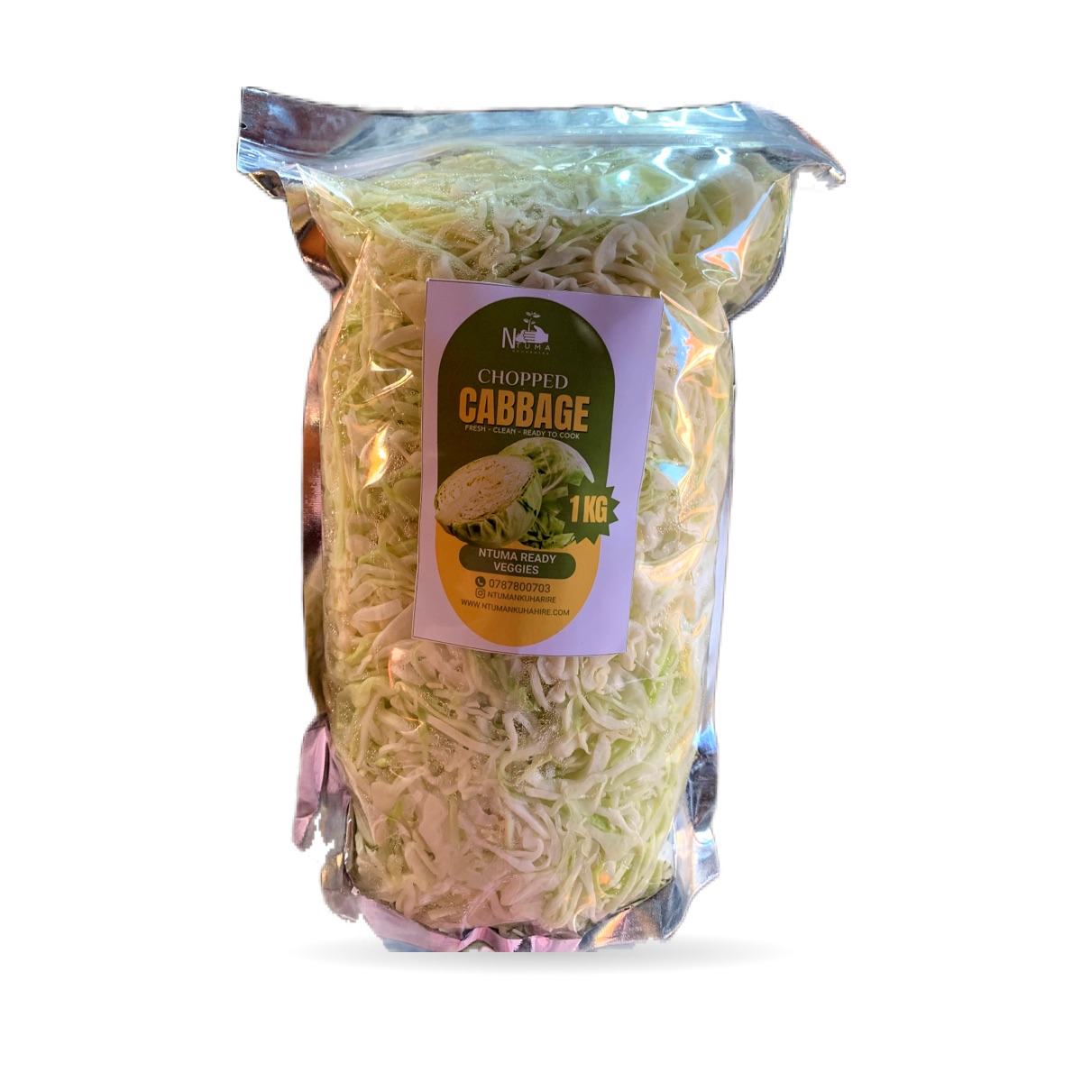 Chopped Cabbage 1kg/ amashu