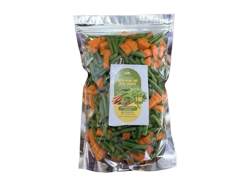 Chopped green beans and diced carrots 1kg
